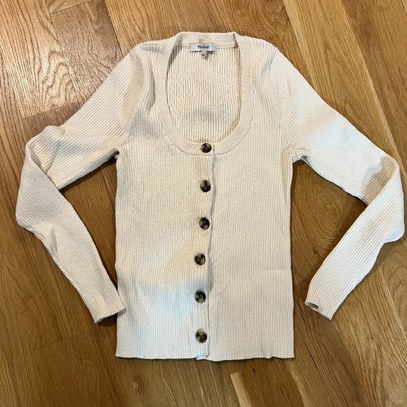 Madwell Scoopneck Cardigan Sweater - Picture 1 of 3